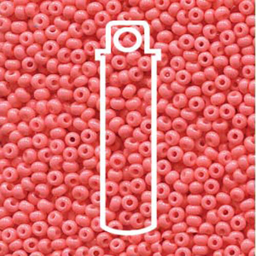 Preciosa 8/0 Rocaille Seed Beads - SB8-03691 - Salmon Opaque Sol Gel - 22gm Tube