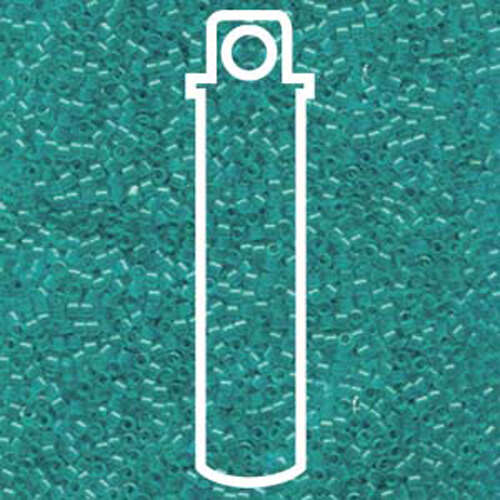 Miyuki 11/0 Delica Bead - DB1108 - Transparent Caribbean Teal - 7.2gm Tube