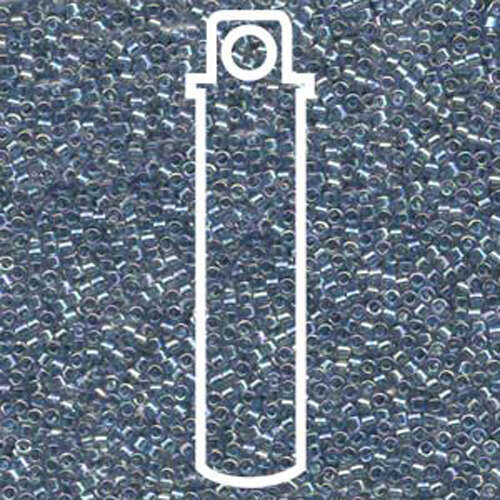 Miyuki 11/0 Delica Bead - DB111 - Transparent Grey Luster AB - 7.2gm Tube