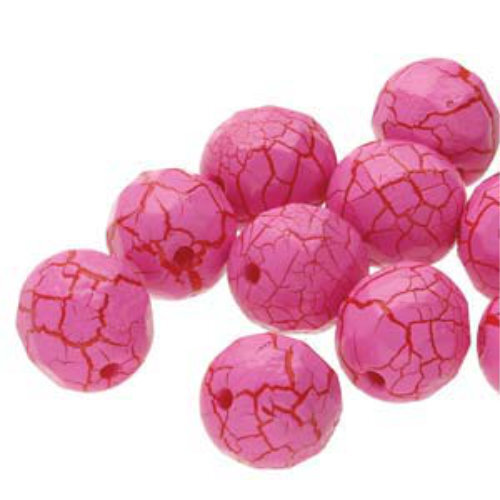 4mm Fire Polish Beads - Ionic Pink / Red 02010-24611 - 40 Bead Strand