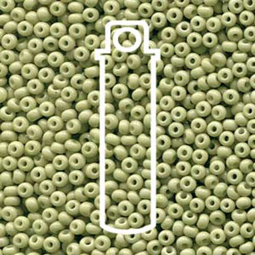 Preciosa 8/0 Rocaille Seed Beads - SB8-03652 - Celadon Opaque Sol Gel - 22gm Tube