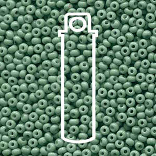 Preciosa 8/0 Rocaille Seed Beads - SB8-03663 - Jade Opaque Sol Gel - 22gm Tube