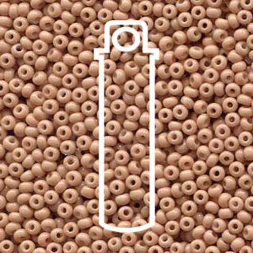 Preciosa 8/0 Rocaille Seed Beads - SB8-03611 - Opaque Wheat Sol Gel - 24gm Tube