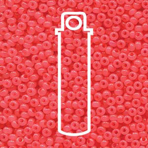 Preciosa 8/0 Rocaille Seed Beads - SB8-02691 - Salmon Opal Sol Gel - 24gm Tube