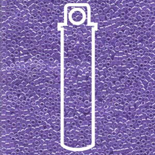 Miyuki 11/0 Delica Bead - DB249 - Crystal Lined Purple Luster - 7.2gm Tube