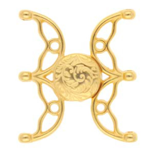 Volakas III - 8/0 Seed Bead Magnetic Clasp - 24K Gold  CYM-M80-013484-GP