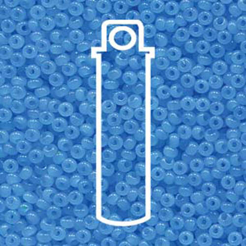Preciosa 8/0 Rocaille Seed Beads - SB8-02634 - Aqua Opal Sol Gel - 22gm Tube