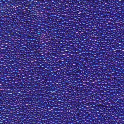 Miyuki 15/0 Rocaille Bead - 15-9484 - Opaque Royal Blue AB - 250gm Bag