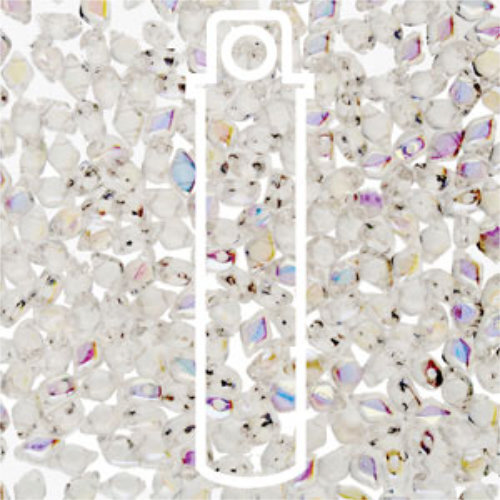 Mini Gem Duo 6mm x 4mm - GD6400030-28701 - Crystal AB - 8.5gm Tube