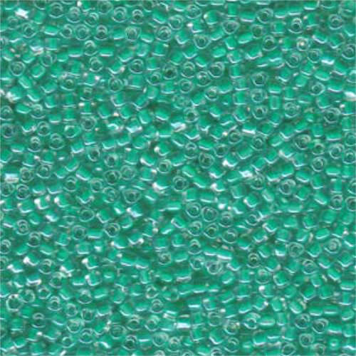 Miyuki 10/0 Triangle Bead - TR10-1130 - Kelly Green Lined Crystal - 250gm Bag