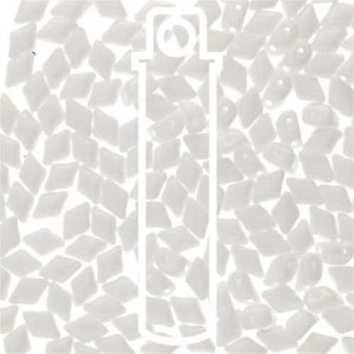 Mini Gem Duo 6mm x 4mm - GD6403000 - Opaque Chalk - 8.5gm Tube