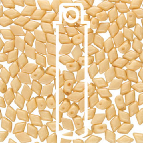 Mini Gem Duo 6mm x 4mm - GD6403000-14413 - Chalk Beige Luster - 8.5gm Tube