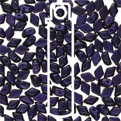 Mini Gem Duo 6mm x 4mm - GD6423980-24202 - Metalust Purple - 8.5gm Tube