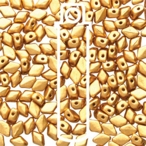 Mini Gem Duo 6mm x 4mm - GD6400030-01710 - Bronze Pale Gold - 8.5gm Tube