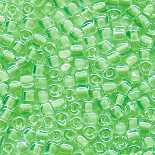 Miyuki 5/0 Triangle Bead - TR5-1120 - Light Green Lined Crystal - 250gm Bag