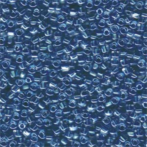 Miyuki 8/0 Triangle Bead - TR8-1115 - Dark Blue Lined Crystal - 250gm Bag