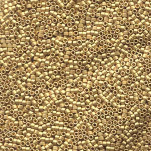 Miyuki 10/0 Delica Bead - DBM0331 - Matte Metallic Yellow Gold - 50gm Bag