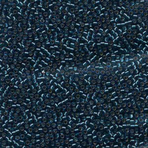 Miyuki 10/0 Delica Bead - DBM0608 - Silver Lined Dyed Blue Zircon - 100gm Bag