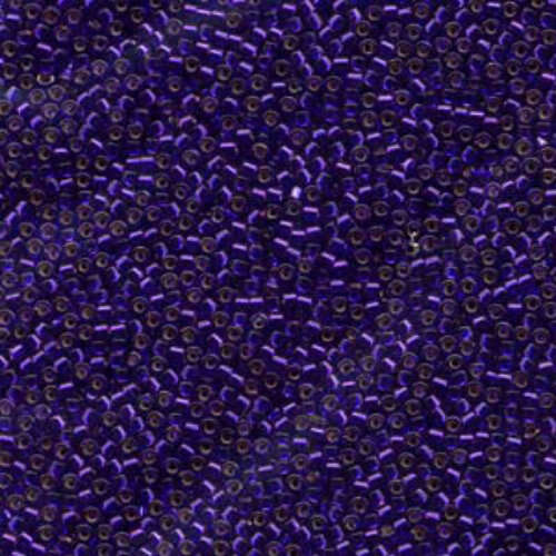 Miyuki 10/0 Delica Bead - DBM0610 - Silver Lined Dyed Violet - 100gm Bag