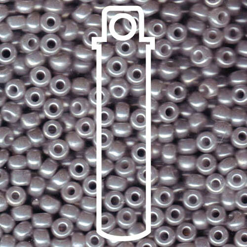 Miyuki 6/0 Rocaille Bead - 6-9526 - Silver Grey Ceylon - 20gm Tube