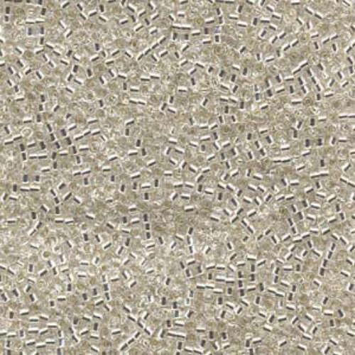 Miyuki 10/0 Delica Bead - DBM0041 - Silver Lined Crystal - 100gm Bag