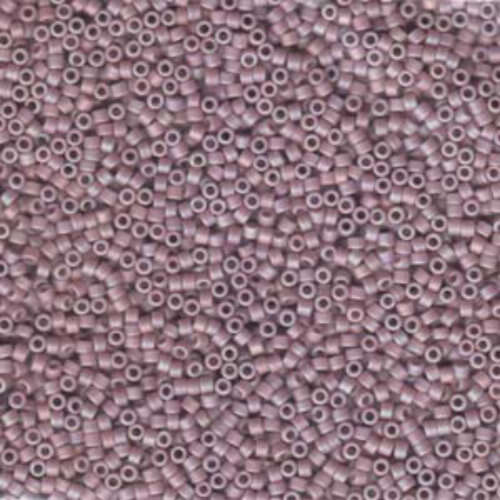 Miyuki 10/0 Delica Bead - DBM0875 - Matte Opaque Lilac AB - 100gm Bag