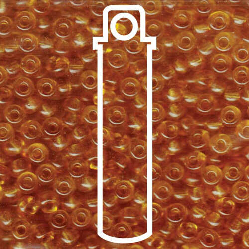 Miyuki 6/0 Rocaille Bead - 6-9132 - Transparent Light Topaz - 20gm Tube