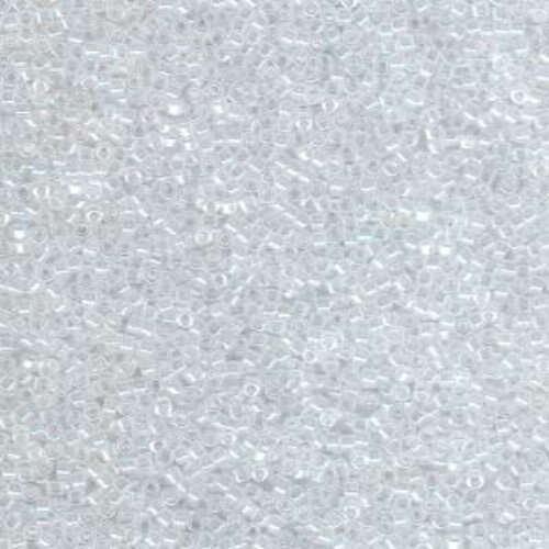 Miyuki 10/0 Delica Bead - DBM0231 - Crystal Lined White Luster - 100gm Bag