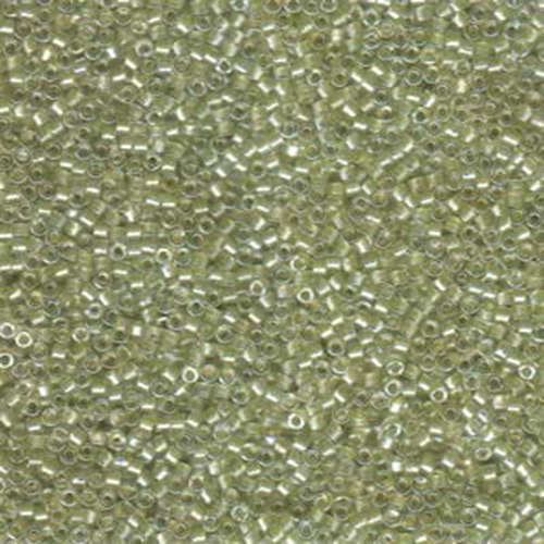 Miyuki 10/0 Delica Bead - DBM0903 - Sparkling Peridot Lined Crystal - 100gm Bag