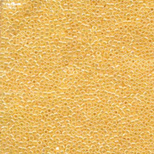 Miyuki 10/0 Delica Bead - DBM0233 - Crystal Lined Yellow Luster - 100gm Bag