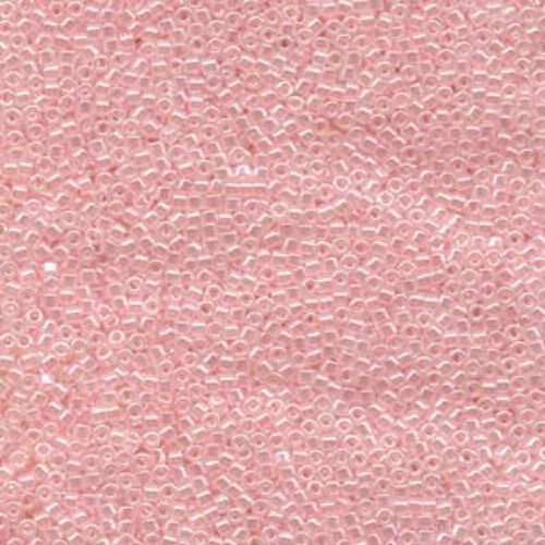 Miyuki 10/0 Delica Bead - DBM0234 - Crystal Lined Pale Salmon Luster - 100gm Bag