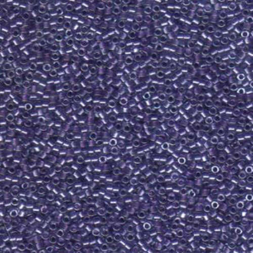 Miyuki 10/0 Delica Bead - DBM0906 - Sparkling Purple Lined Crystal - 100gm Bag
