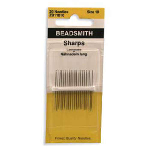 John James - English Sharps Needles - 20 Pack Size 10 - ZB11010