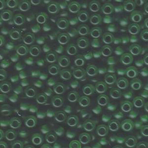 Miyuki 6/0 Rocaille Bead - 6-9146F - Matte Transparent Green - 250gm Bag