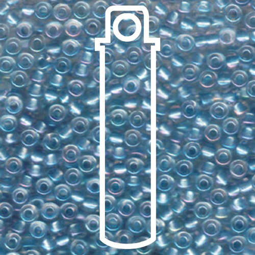 Miyuki 6/0 Rocaille Bead - 6-92606 - Sparkling Sky Blue Lined Crystal - 20gm Tube