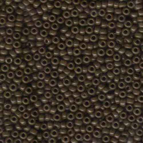 Miyuki 8/0 Rocaille Bead - 8-9409 - Opaque Chocolate Brown - 250gm Bag