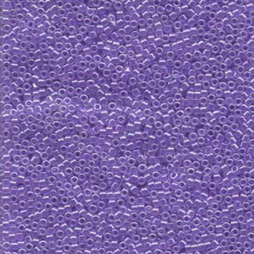 Miyuki 10/0 Delica Bead - DBM0249 - Crystal Lined Purple Luster - 100gm Bag