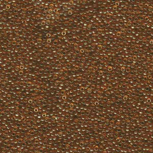 Miyuki 15/0 Rocaille Bead - 15-91887 - Transparent Apricot Gold Luster - 250gm Bag