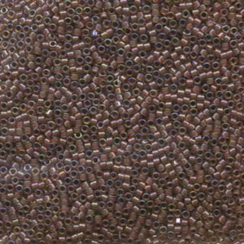 Miyuki 10/0 Delica Bead - DBM0287 - Lined Cinnamon / Topaz Luster - 100gm Bag