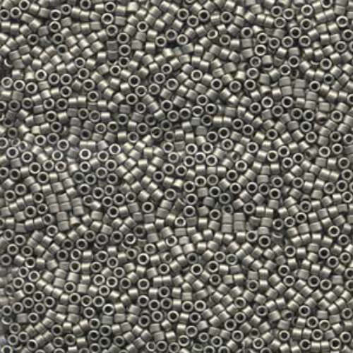 Miyuki 10/0 Delica Bead - DBM0321 - Matte Metallic Silver - 100gm Bag