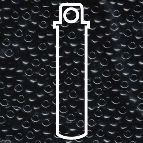 Miyuki 6/0 Rocaille Bead - 6-9401 - Opaque Black - 20gm Tube