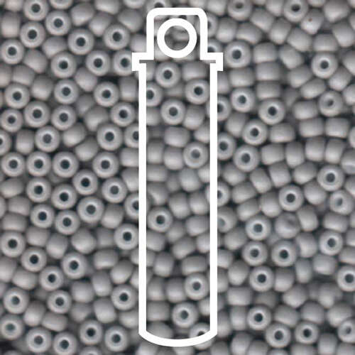 Miyuki 6/0 Rocaille Bead - 6-91240 - Matte Opaque Grey - 20gm Tube