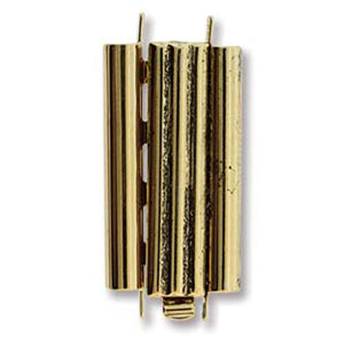 Beadslide Clasp Bar Design - Antique Gold - CLSP218AG-30