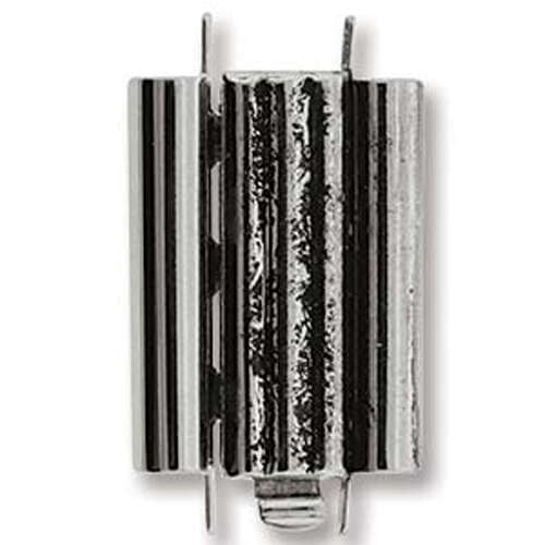 Beadslide Clasp Bar Design - Antique Silver - CLSP218AS-22