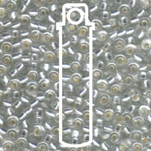 Miyuki 6/0 Rocaille Bead - 6-9131S - Silver Lined Crystal - 20gm Tube