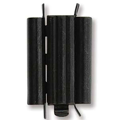Beadslide Clasp Bar Design - Black - CLSP218BK-22
