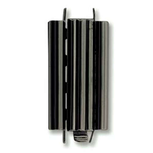 Beadslide Clasp Bar Design - Black - CLSP218BK-30