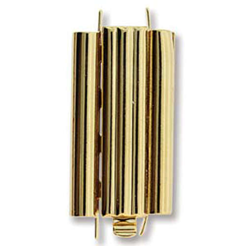 Beadslide Clasp Bar Design - Gold - CLSP218GP-30
