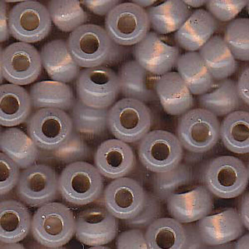 Miyuki 6/0 Rocaille Bead - 6-9579 - Dyed Smoky Light Rose Silver Lined Alabaster - 250gm Bag