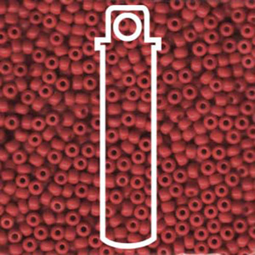 Miyuki 8/0 Rocaille Bead - 8-9408 - Opaque Red - 22gm Tube